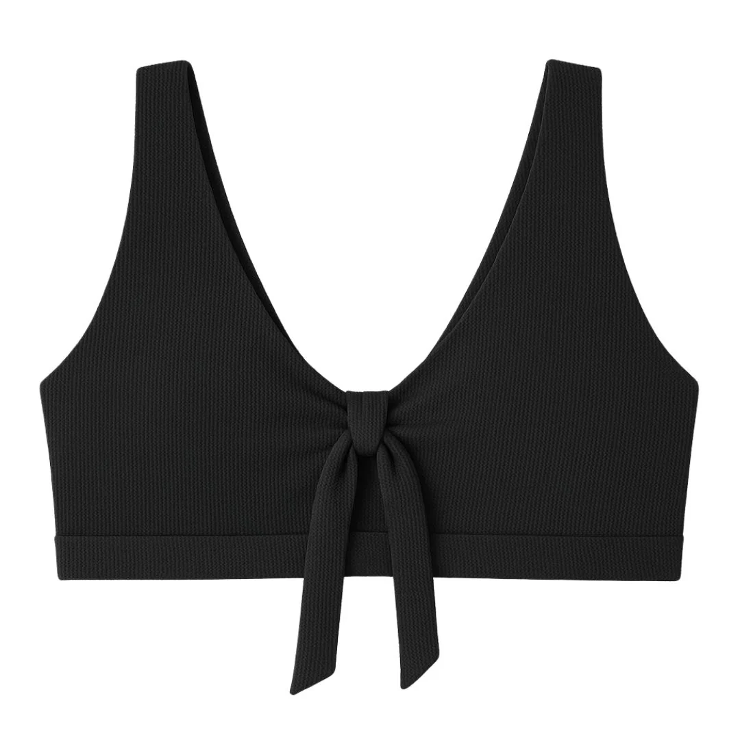 Haut de maillot de bain post-opératoire noir Malou - Image 2